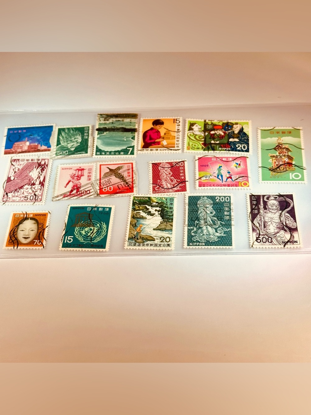 Vintage Japan Stamp Collection Used Nippon Commemorative & Definitive Lot